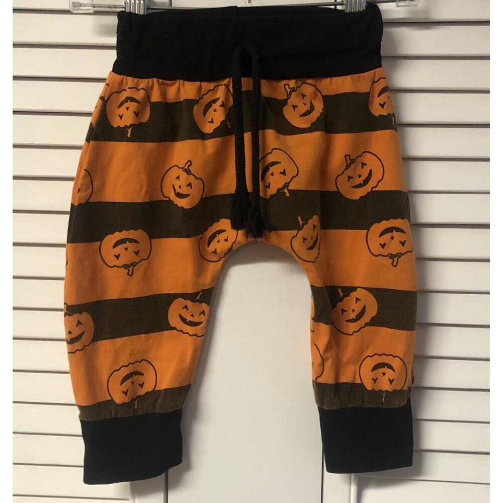Pumpkin 6-12M Striped Harem Pants Joggers